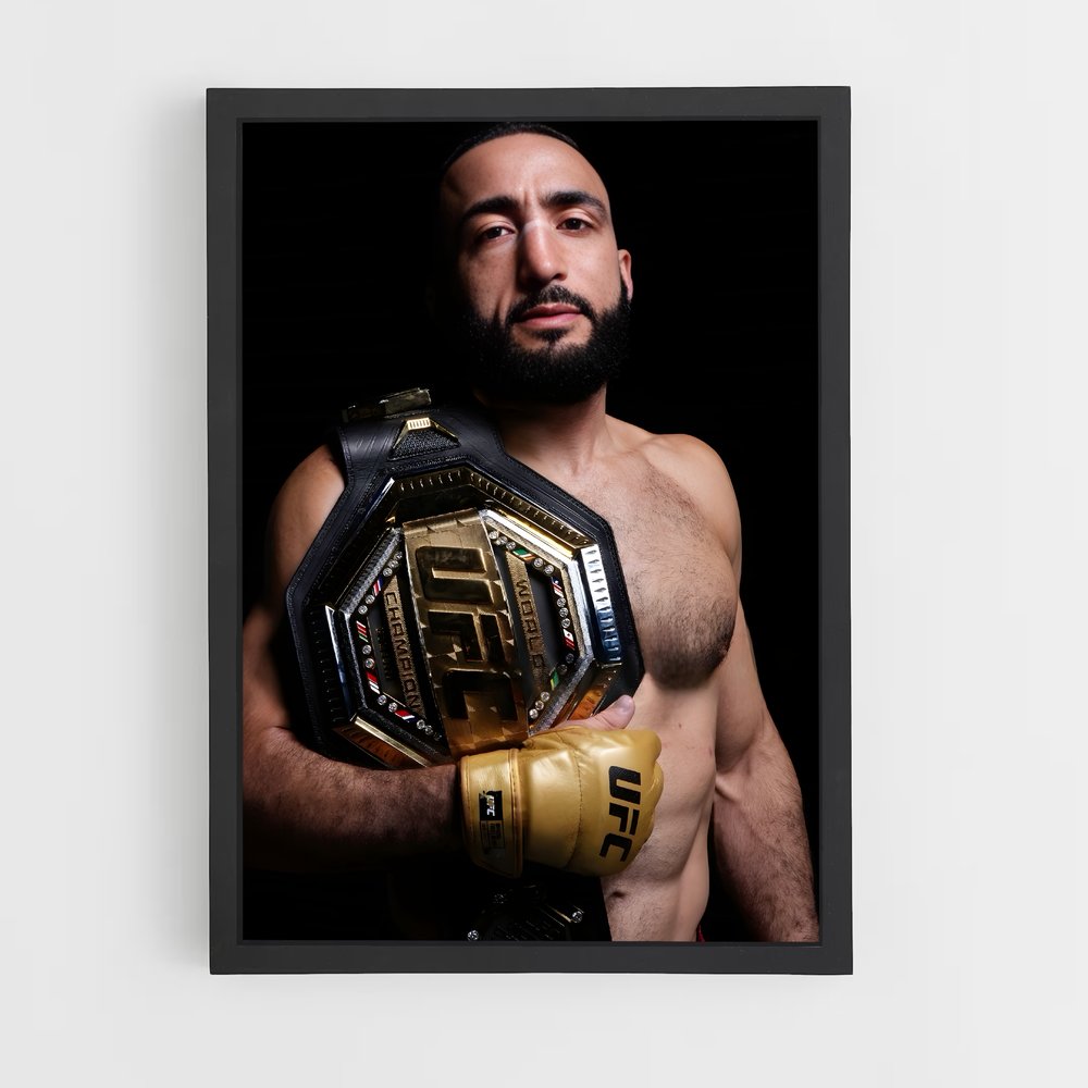 Poster Le Champion Auréole – affiche MMA (vue 2)